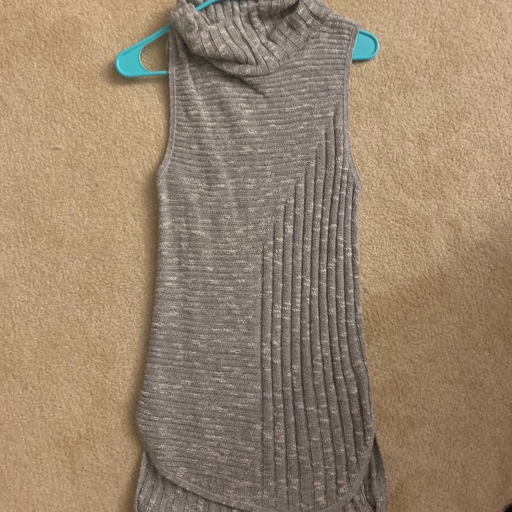 Gray Tunic Sweater Dress